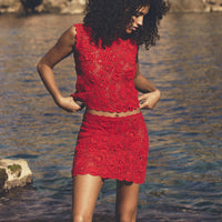 MARITZA SKIRT -- CARMINE