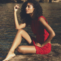 MARITZA SKIRT -- CARMINE