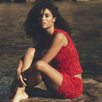 MARITZA SKIRT -- CARMINE