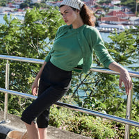 CLAUDINE CARDIGAN -- LIGHT KELLY GREEN