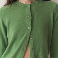 CLAUDINE CARDIGAN -- LIGHT KELLY GREEN