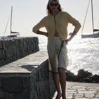 DELIA SKIRT -- RIVIERA FOULARD
