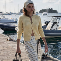DELIA SKIRT -- RIVIERA FOULARD