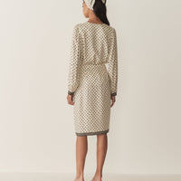 DELIA SKIRT -- RIVIERA FOULARD