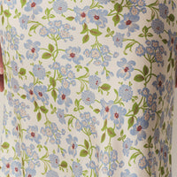 ELOWENA SKIRT -- IVORY STRAWBERRY MOON FLORAL
