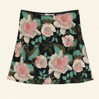 GIULIETTA SKIRT -- ROSE GARDEN FLORAL