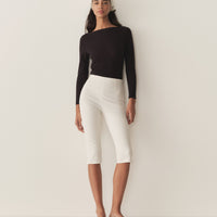 LULA CAPRI PANT -- SALT