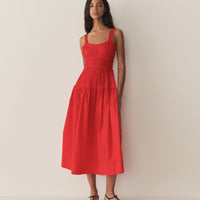 MARIANNE DRESS -- CARMINE