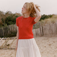 MONICA SWEATER -- CHERRY RED