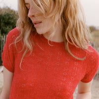 MONICA SWEATER -- CHERRY RED
