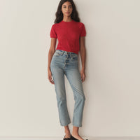 MONICA SWEATER -- CHERRY RED