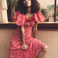 NEVARA DRESS -- SYLVIE PLAID