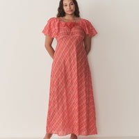 NEVARA DRESS -- SYLVIE PLAID