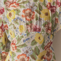 OLIANA DRESS -- BLANC ANEMONE BLOOM