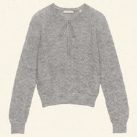 OPHIRA SWEATER -- LIGHT HEATHER GREY