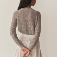 OPHIRA SWEATER -- LIGHT HEATHER GREY