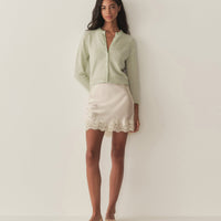 PAILLETTE CARDIGAN -- MINT TEA