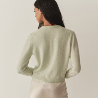 PAILLETTE CARDIGAN -- MINT TEA