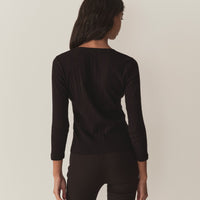 PAOLA TEE -- BLACK QUELLE JOLIE POINTELLE