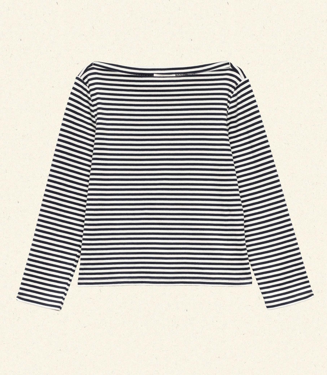 PAULETTE TEE -- NAVY NANTUCKET STRIPE