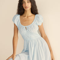 QUINN DRESS -- ALICE BLUE