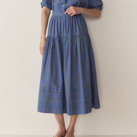 SEBASTIANE SKIRT -- CASSIS CHECK