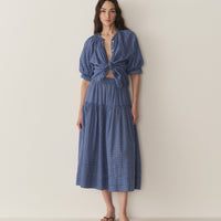 SEBASTIANE SKIRT -- CASSIS CHECK