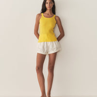 SEINE CASHMERE TANK -- CITRUS