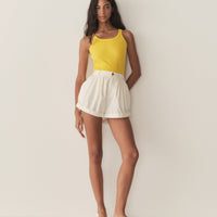 SEINE CASHMERE TANK -- CITRUS