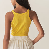 SEINE CASHMERE TANK -- CITRUS