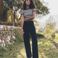 VIVI TEE -- NAVY NANTUCKET STRIPE