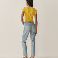 VIVI CASHMERE TEE -- CITRUS