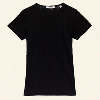 VIVI TEE -- BLACK QUELLE JOLIE POINTELLE