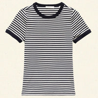 VIVI TEE -- NAVY NANTUCKET STRIPE
