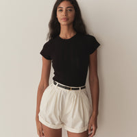 VIVI TEE -- BLACK QUELLE JOLIE POINTELLE