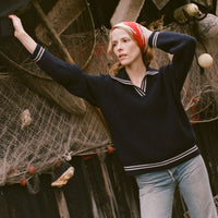 VOYAGE SWEATER -- DEEP NAVY