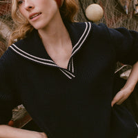 VOYAGE SWEATER -- DEEP NAVY
