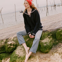 VOYAGE SWEATER -- DEEP NAVY